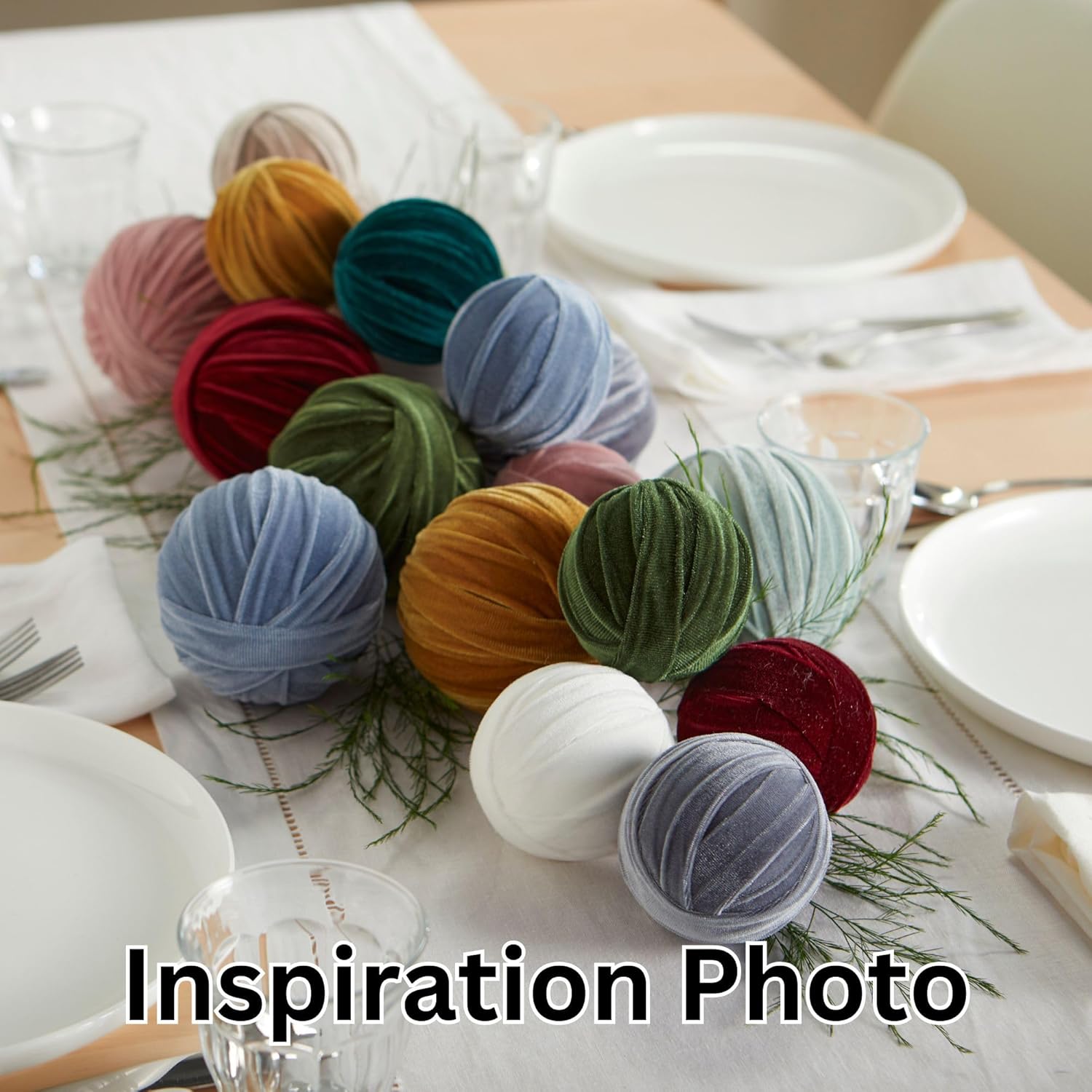 Create Your own Custom Small Velvet Spheres Cozy Aesthetic Decor Bundle, vase Filler Balls, Best Gifts for new homeowners, Modern Minimalist (CYO Small)