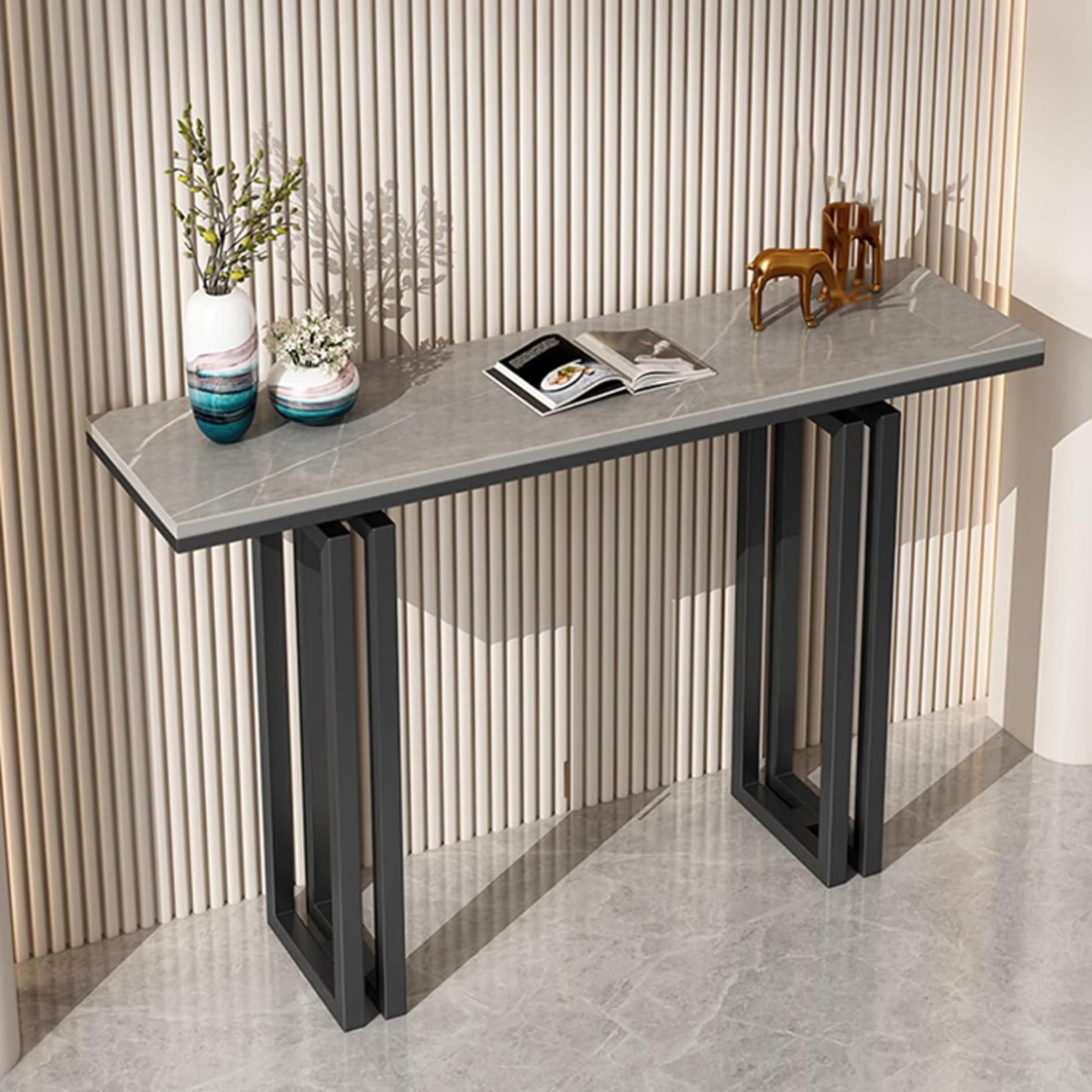Consola de mesa de entrada de 150 cm para dar la bienvenida perfecta a los tuyos con gran lujo