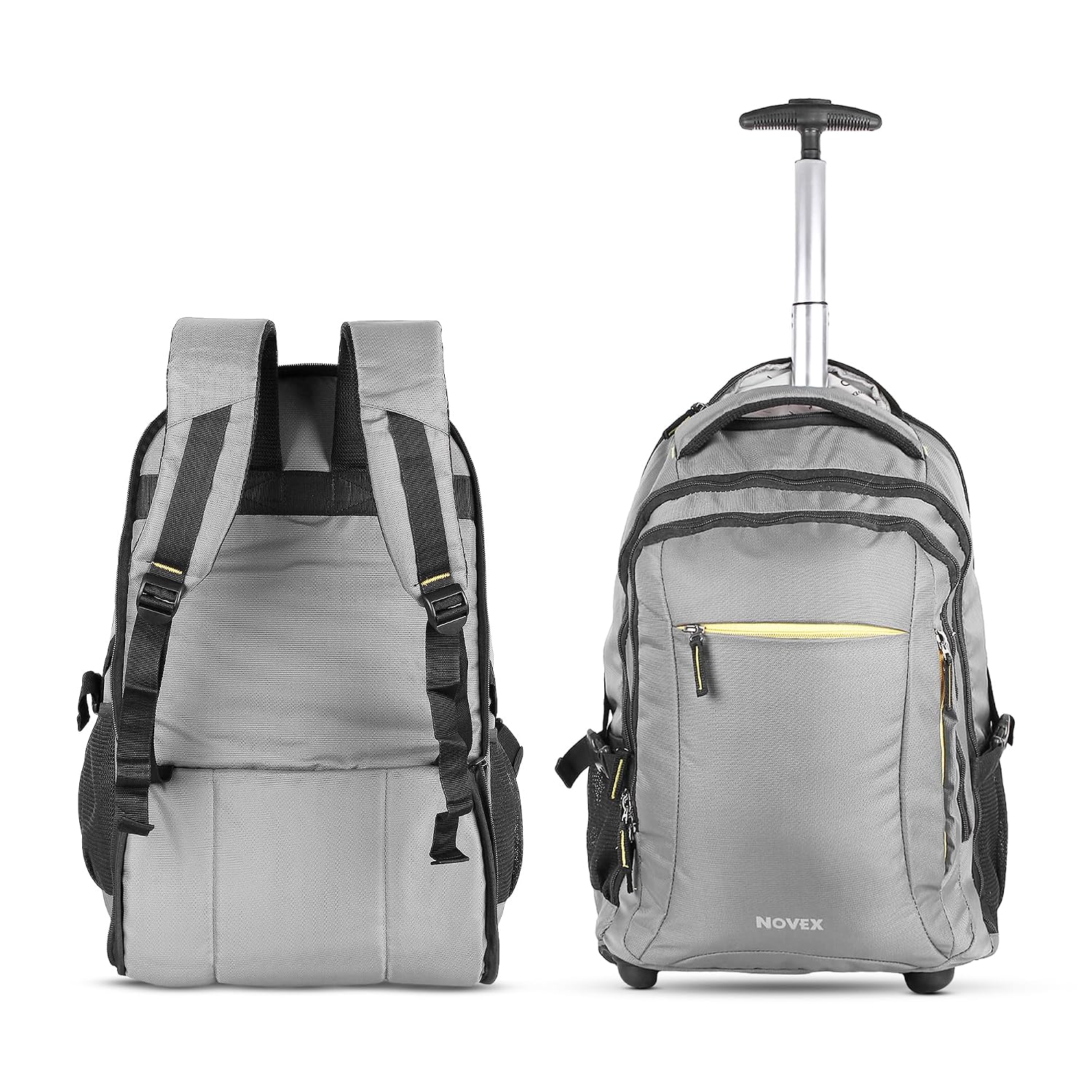 NOVEX Pacific 35 Litre Water Resistant Laptop Trolley Bags for Travel with 3 Compartments 15.6″ Roller Case for Office Travel Bag for Men & Women | 2 Wheels Trolley Backpack Laptop NOVEX Pacific 35 Litre Water Resistant Laptop Trolley Bags for Travel with 3 Compartments 15.6″ Roller Case for Office Travel Bag for Men & Women | 2 Wheels Trolley Backpack Laptop