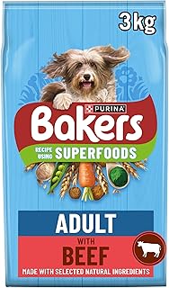 BAKERS Adult Beef with Vegetables Dry Dog Food 3kg