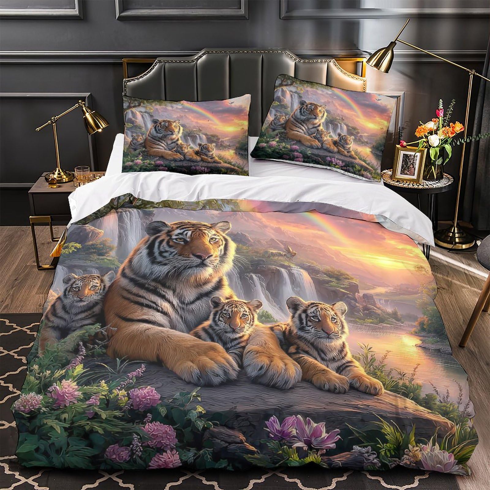 Housse de couette tarentule respirante et super douce avec zip