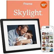 Skylight Frame &ndash; WiFi Digital Picture Frame Customer Support, Touch Screen Digital Photo Frame with Easy Setup, Photo Gifts for Parents and Grandparents - 10 Inch Black