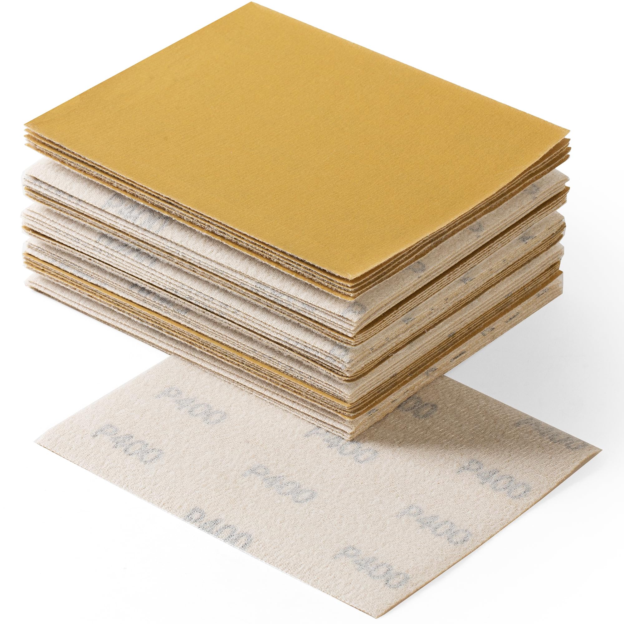 S SATC 1/4 Sandpaper Sheets 5.5" x 4.5" Hoop and Loop Sandpaper Sheets 40PCS Sandpaper for Palm Sander 400 Grit Sandpaper for Palm Sanders Sanding Sheets for Car Wood Plastic Working
