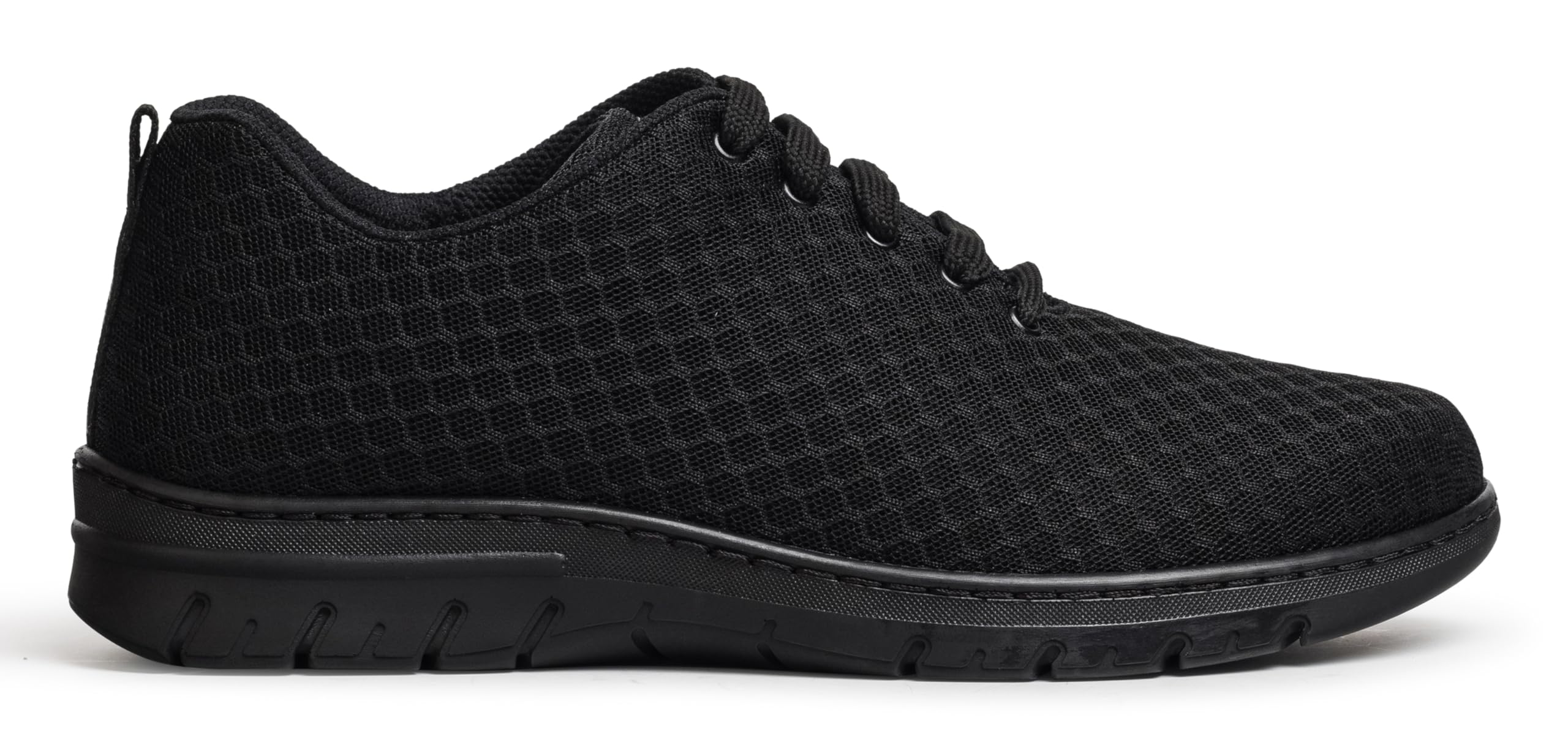 DIAN - CALPE Negro 38, Zapatilla de Trabajo para Sanidad y Hostelería, Unisex, Transpirable y Repelente a Líquidos, Plantilla Acolchada, Antirozaduras, Antideslizante y Antiestática.