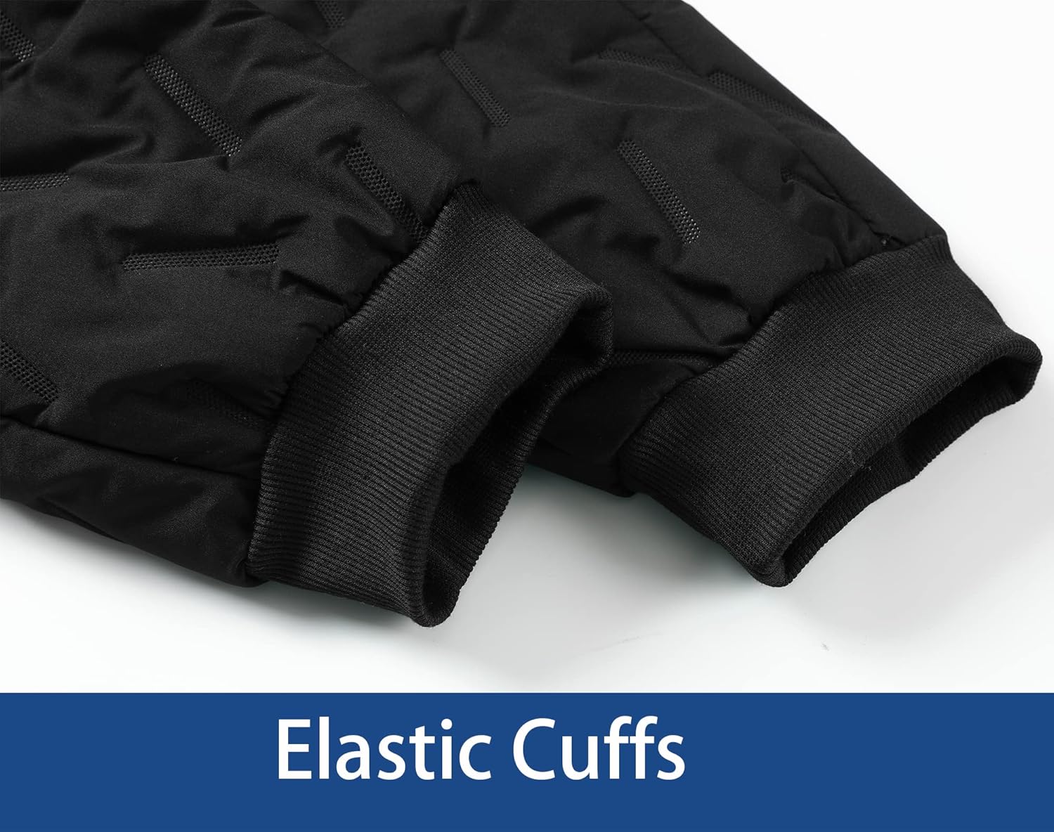 Mens Winter Warm Sweatpants Fleece Sherpa Lined Track Pants Active Thermal Joggers with Zipper Pockets - Image 7