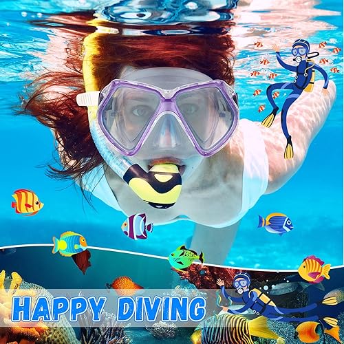 Miniatura 3 de Fabbay 3 gafas de natación con cubierta para la nariz, gafas de natación para adultos, esnórquel, paquete de gafas de natación para jóvenes, hombres