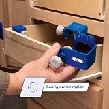 Kreg Precision Mounting Clamps for Drawer Fronts - Sturdy Steel Construction, Non-Slip, Easy to Use - 5