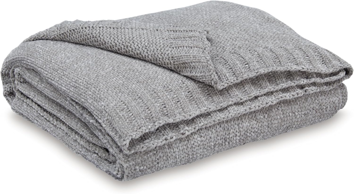 Signature Design by Ashley Gold Chenille Throw Blanket, Soft Chunky Knit | 100% polyester chunky knit, Cozy textural styling for couches, Accent chairs and living room decor, Anawood Series