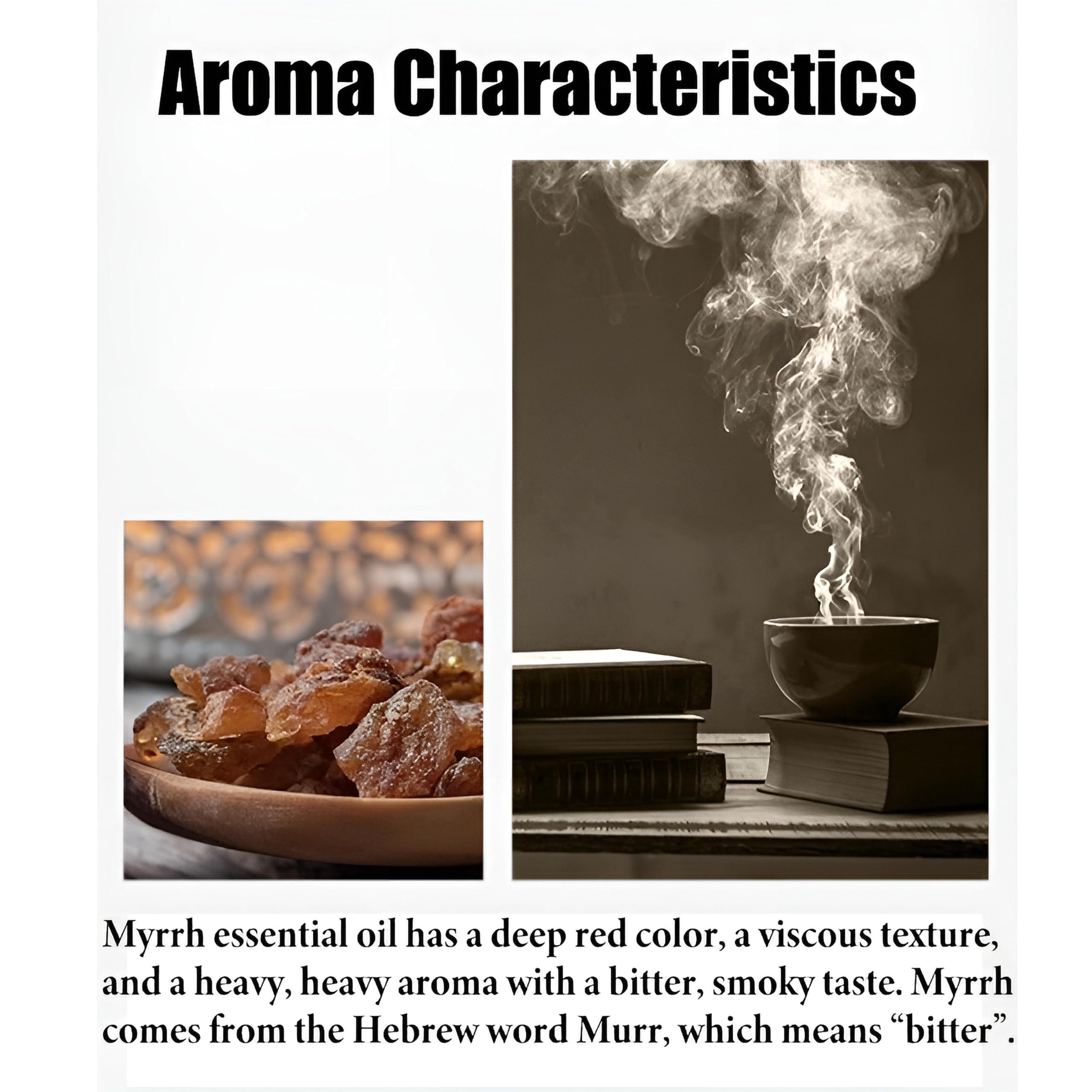 100% reines ätherisches Myrrhenöl für Aromatherapie, Diffusoren, Haut- und Haarpflege, Kerzen- und Seifenherstellung, Bio-Myrrhenöl in therapeutischer Qualität, natürliches Duftöl(500ml)