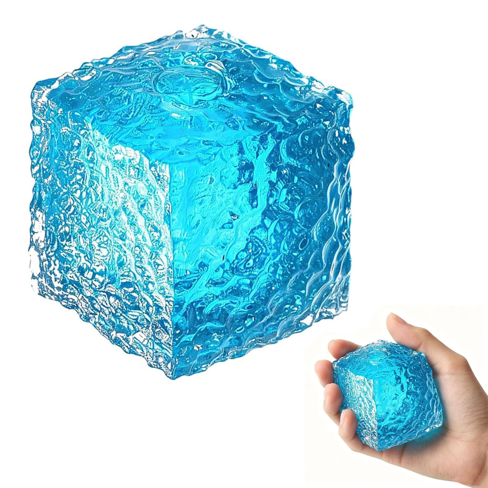 Squishy Cube, Sensory Fidget Object, Focus Enhancement Tool for Desk Work and Classroom Activities, 2.17 x 2.17 Inches（Random Color）