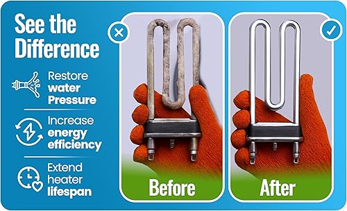Miniatura 7 de Calentador de agua sin tanque en polvo (1.2 libras)  Descalcificadorlimpiador de grado profesional restaura la eficiencia de calefacción. Fácil de