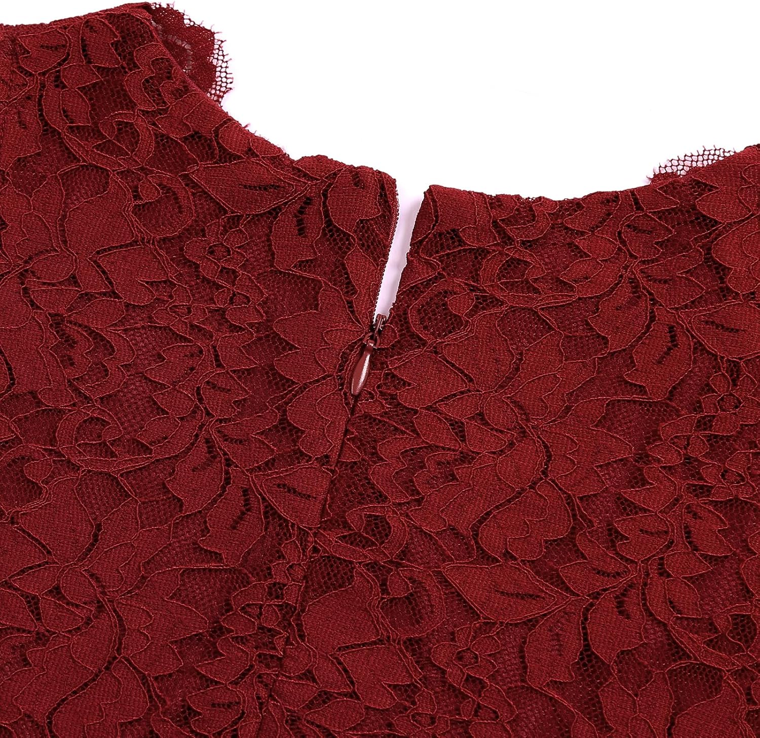 Girls Dress Sweet & Cute Puff Sleeve Square Neck Ruffle Dot Ruffle Swing Dress 5-14 - Image 5