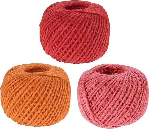 BambooMN 675 pies, cuerda de yute artesanal de yute de 0.079 pulgadas para obras de arte, manualidades, envoltura de regalos, exhibición de imágenes