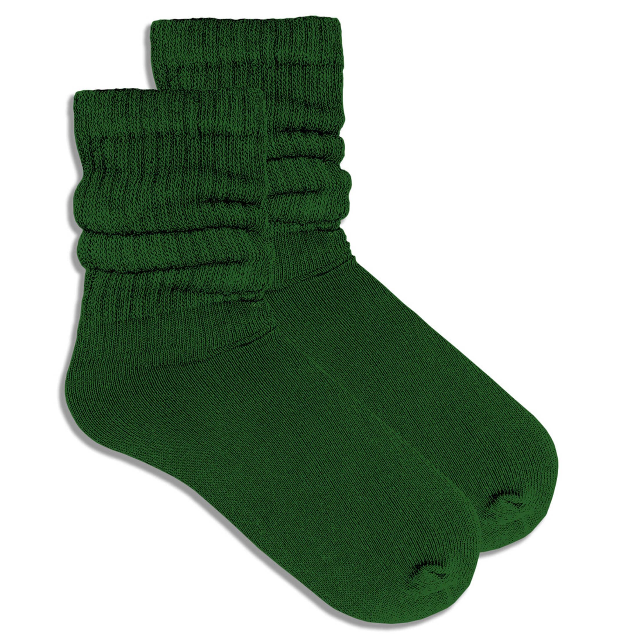 COUVER Women Cotton Scrunched Slouch Socks | 90% cotton 5% polyester 5% elastic, scrunched slouch socks, adjustable crew to knee high, retro dance, size 6 to 11