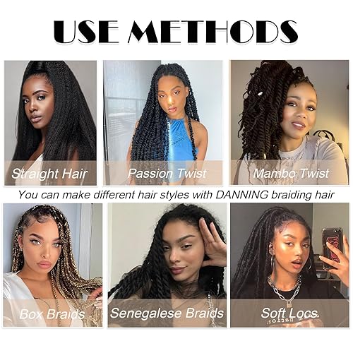 Miniatura 10 de Cabello trenzado preestirado ombré, extensiones de cabello trenzado sedoso, trenzas de pelo torcido de ganchillo, cabello trenzado original de