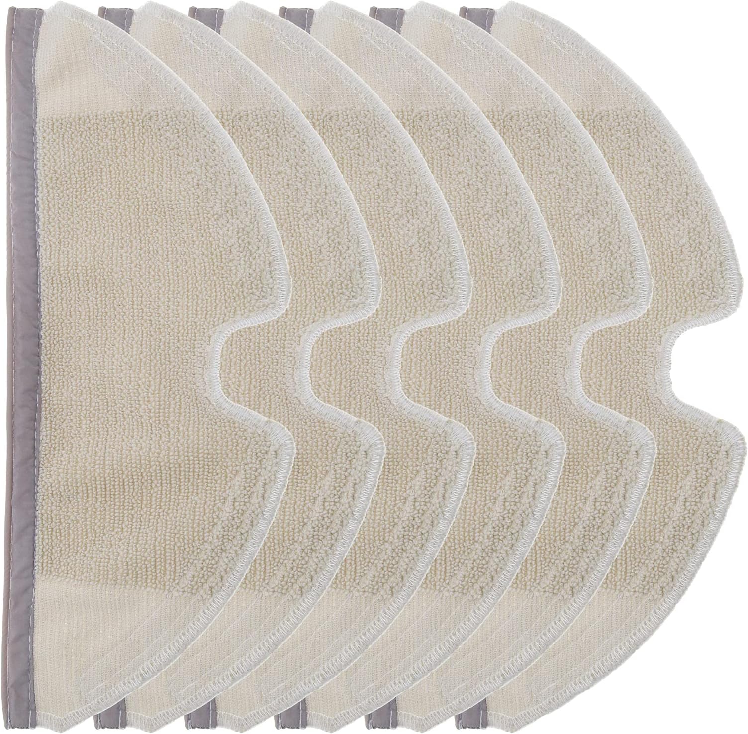 Micro Traders 6Pcs Mopping Cleaning Cloths 11.2x4.72 Inch Vacuum Cleaner Rags Cloths Spare Parts Compatible with Xiaomi S5 S6 Max S50 S60