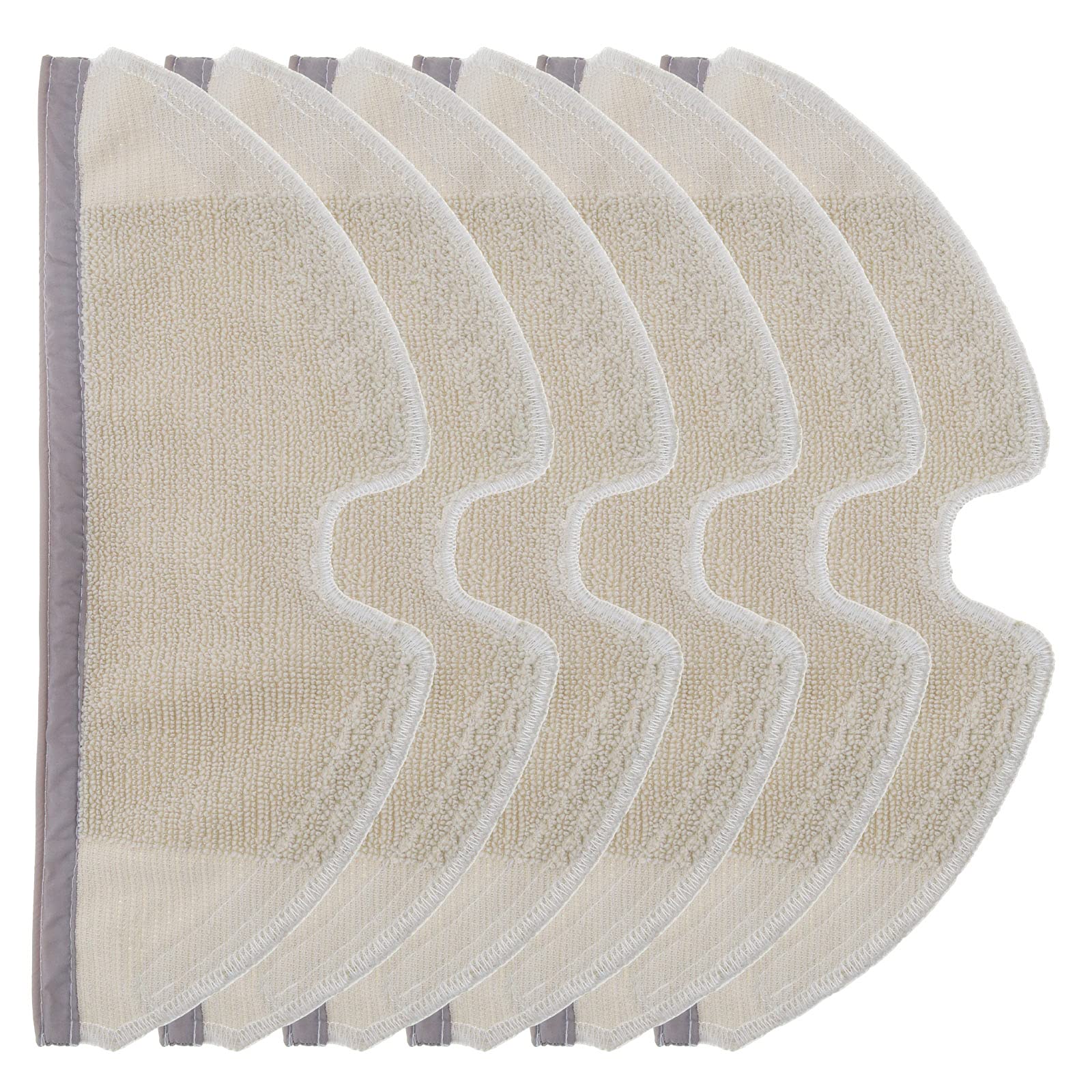 Micro Traders 6Pcs Mopping Cleaning Cloths 11.2x4.72 Inch Vacuum Cleaner Rags Cloths Spare Parts Compatible with Xiaomi S5 S6 Max S50 S60