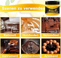 PIPIHUA Természetes Viaszos Bútor Ápoló Készlet 2x100g Fa Védelem és Fényezés 5