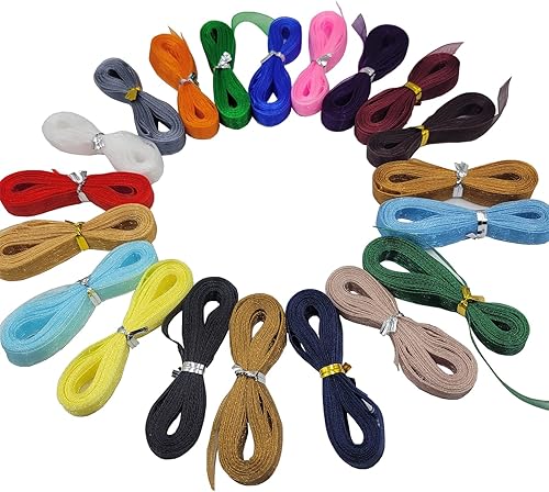 Miniatura 2 de FAYADA Cintas transparentes de organza transparente, juego de cintas de gasa para el día de Pascua, San Valentín, Navidad, boda, regalo, envolver