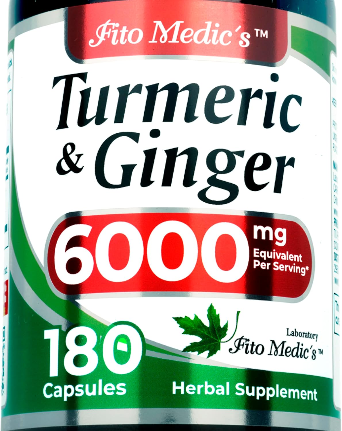 FITO MEDIC'S Lab | Turmeric and Ginger Supplement | 180 Caps s.
