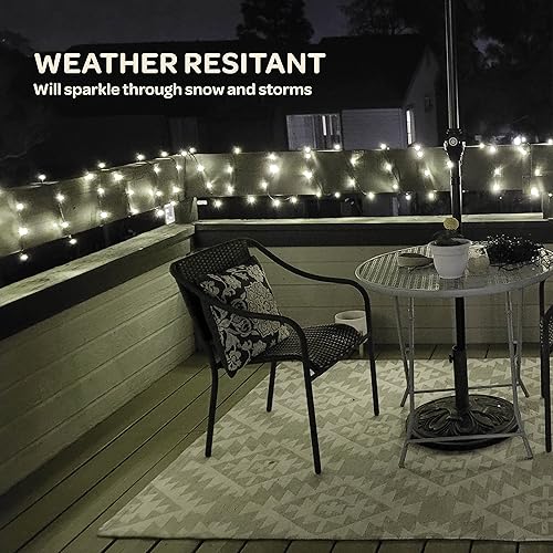 Miniatura 4 de 1000 luces LED de Navidad blanco frío Cadena de luces súper largas de 400 pies  Control remoto con 8 modostemporizadorregulable  Aprobado por UL