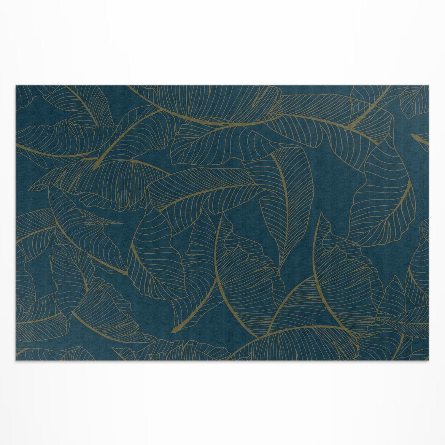Tapis de sol vinyle extérieur imperméable 100x150 pour décoration terrasse et porche