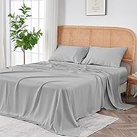 Vista 16 de Sijo AiryWeight Juego de sábanas Tencel, 100% Lyocell derivado de eucalipto, extremadamente suave, ganador de las mejores sábanas de enfriamiento