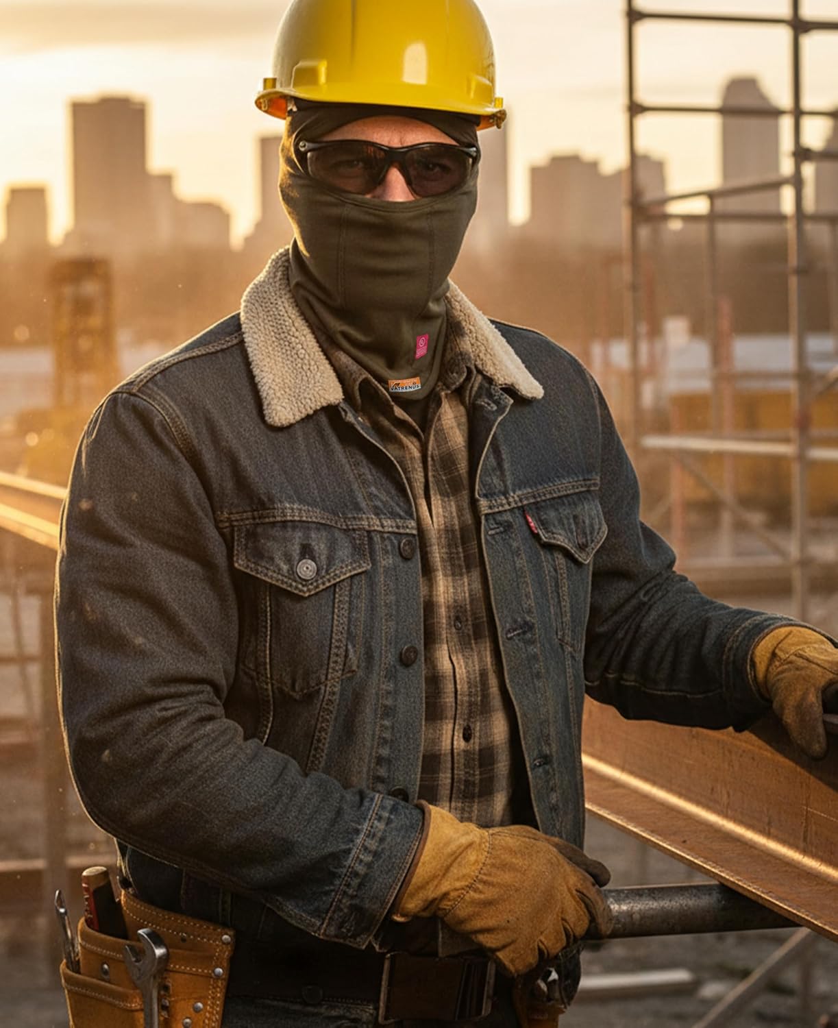 VATRENUS FR Balaclava 7oz FR Face Mask Flame Resistant Hood Welding Hood Breathable Arc Rated NFPA2112 CAT2 One Size - Image 6