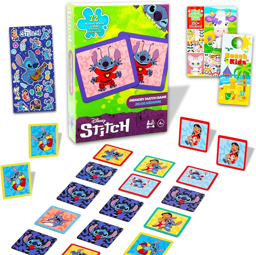 Amazon.co.jp: ディズニー スティッチ メモリーマッチングゲームセット