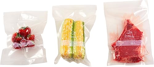 Miniatura 8 de 100 bolsas selladoras al vacío: tamaño de cuarto de galón (8 x 12 pulgadas) por OutOfAir funciona con FoodSaver y otras máquinas, 33% más gruesas