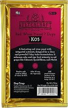 Keltercraft K05 Wine Yeast [For 25L Red Wine] Dry Yeast Nutritional Yeast Including Yeast Nutritional Salt and Enzymes | Make Your Own Wine in 7 Days! (1)