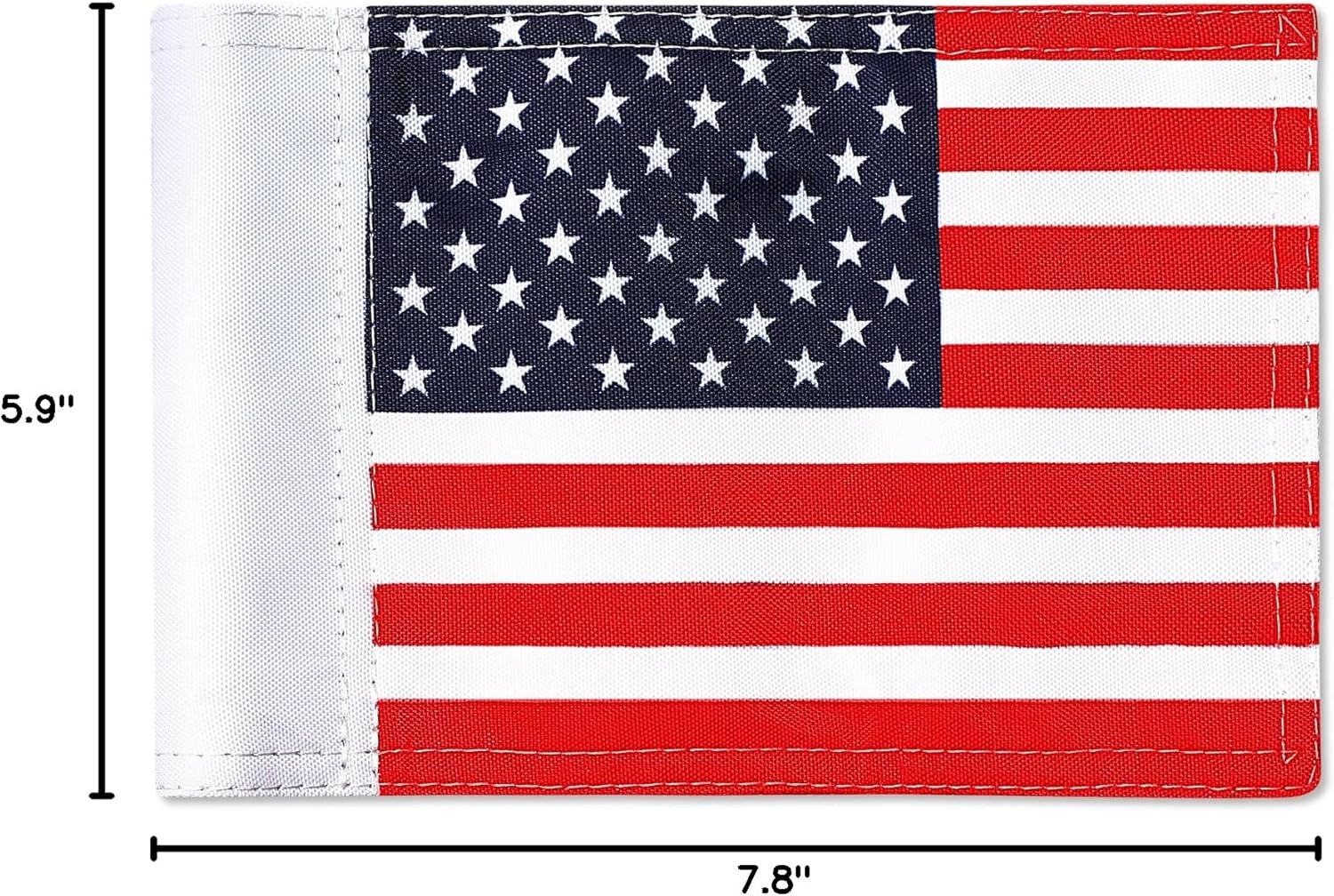 Oudain Golf Flag with Tube Inserted Waterproof Putting USA Golf Target Flag 420d Nylon Mini Pin for Yard Indoor Outdoor Veterans Day Patriotic Backyard Garden Portable, 8 x 6 Inch(6 Pcs)