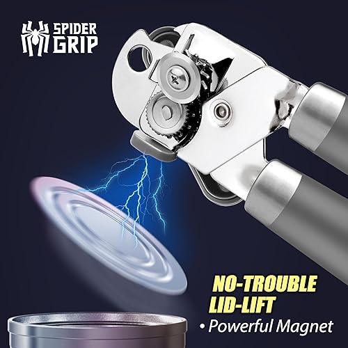 Miniatura 2 de Abrelatas manual sin problemas con tapa y imán, color rosa