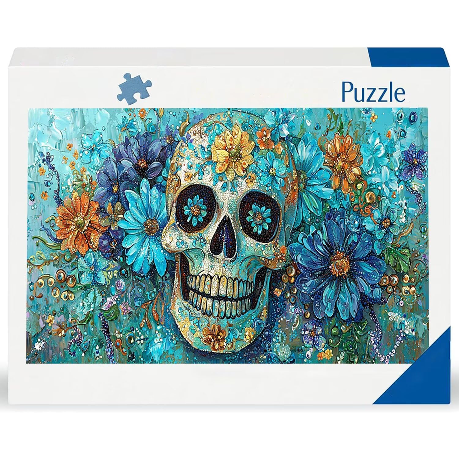 Kwiaty szkieletu - Puzzle 900 sztuk dla dorosłych - Puzzle DIY, kreatywna rozrywka, sztuka nowoczesna, klasyczne puzzle dla dorosłych i młodzieży w wieku 12 lat, pomysł na prezent dla mężczyzn i