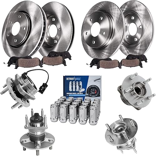 Miniatura 90 de Detroit Axle - Kit de freno trasero para Chevy GMC Suburban Silverado Sierra Yukon XL 1500 Tahoe Escalade 2007-2013 Rotores de freno de disco de