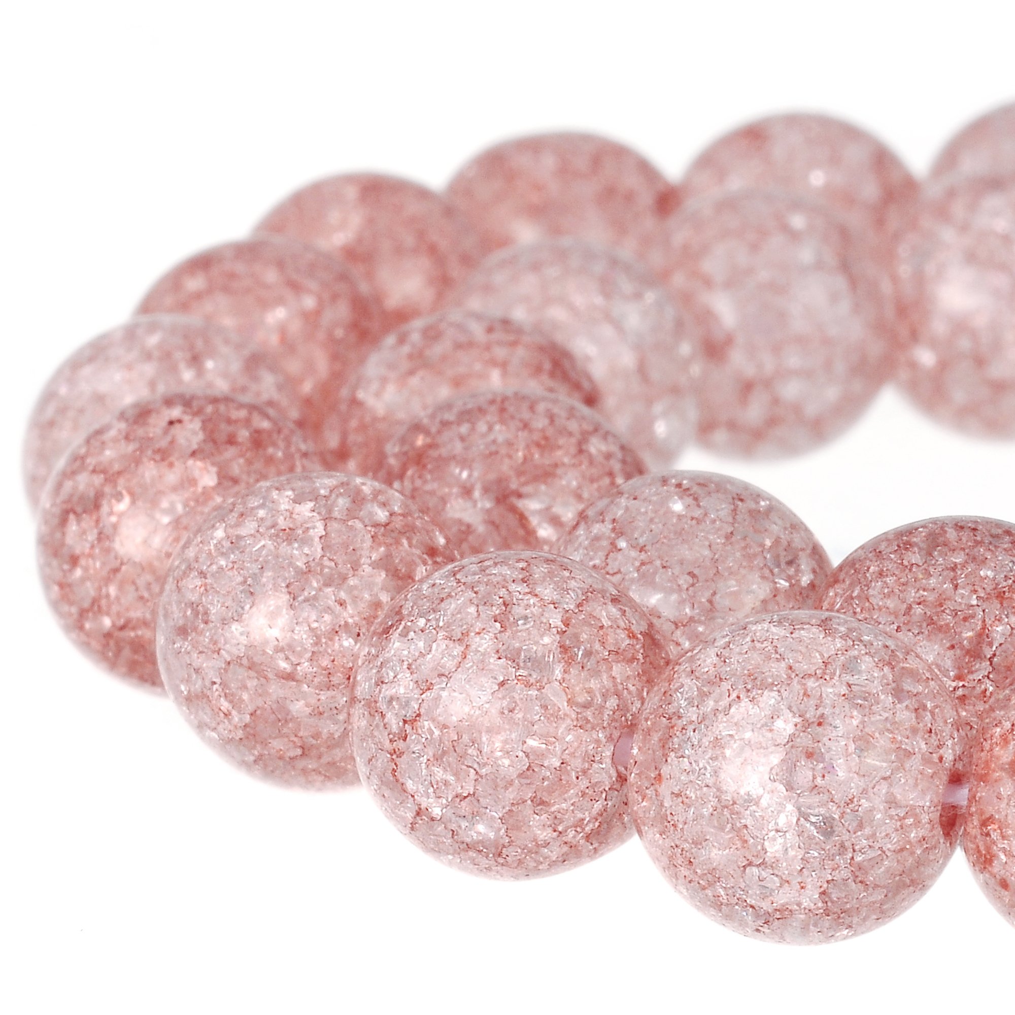 Perline Di Cristallo Ceco RUBYCA Rotonde In Vetro Pressato Per La Creazione Di Gioielli Filo Da 8 Mm Nero~p118979201