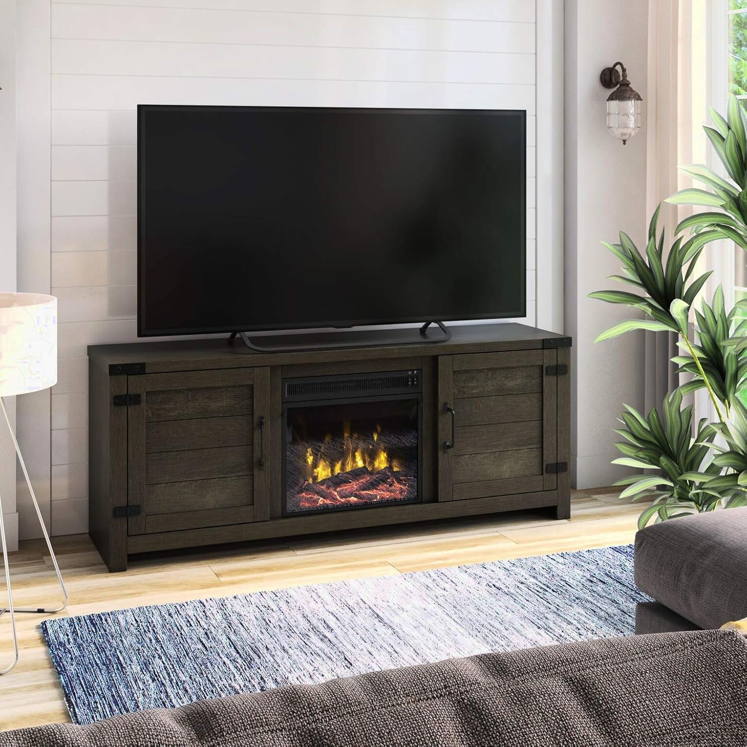 Guadalupe TV Stand for TVs up to 65" with Fireplace