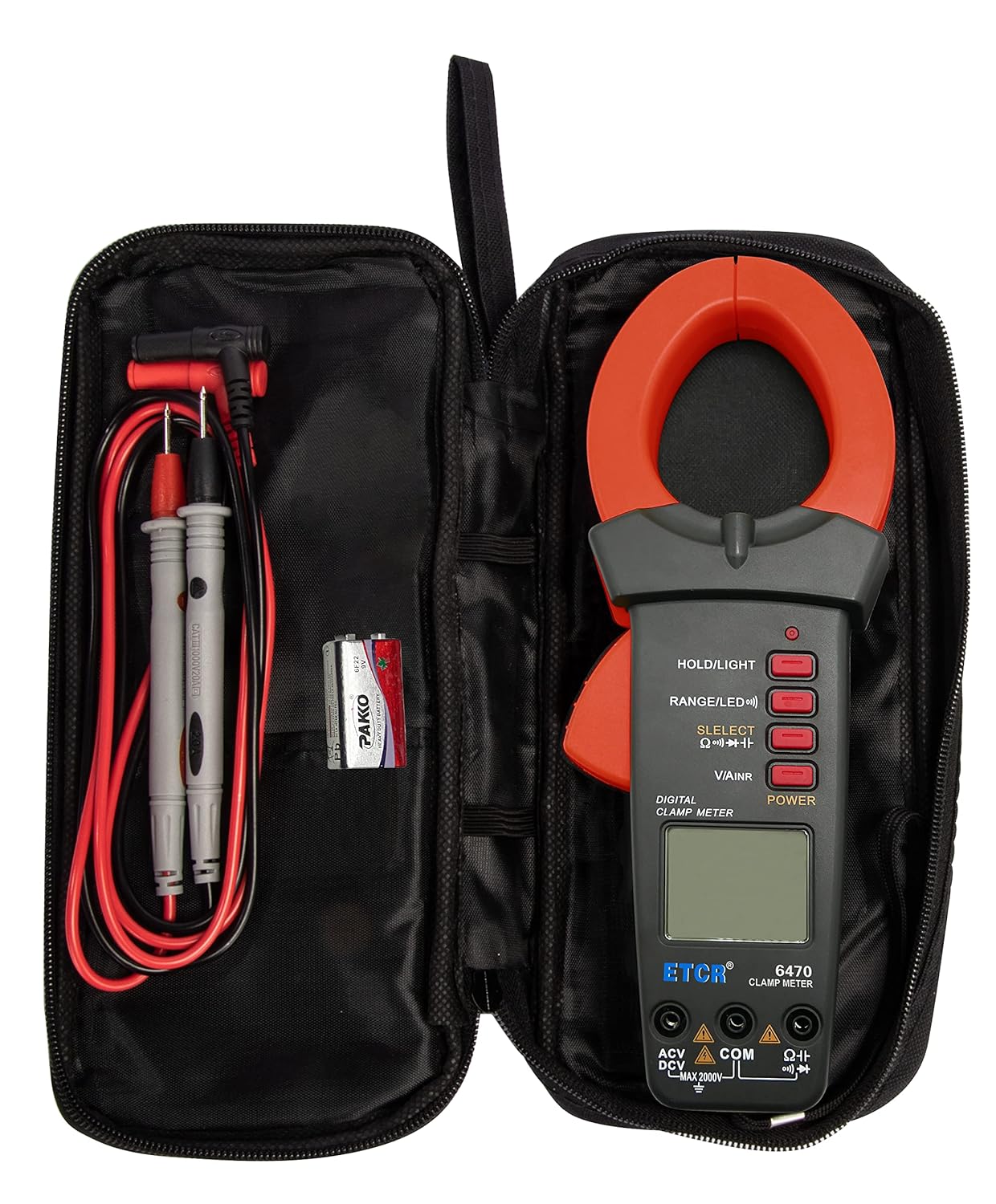Current Clamp Meter ETCR6470 Digital Earth Clamp Meter Manual Dc Ac 20A -2000A Clamp Meter Small (ETCR6470)