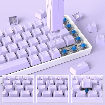 MAMBASNAKE Mechanical Keyboard, 2 in 1 Key Cap Removal Tool Key Top Puller and Key Switch Puller, Quick Shaft Puller, Switch Type, Grip Type, Gaming Keyboard Easy, Compatible with Computer Keyboards -