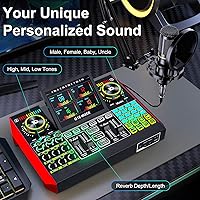 Vista 3 de Paquete de equipo de podcast con micrófono de condensador de 3.5 mm para transmisión en vivo, canto y juegos en PC/teléfono, paquete de micrófono