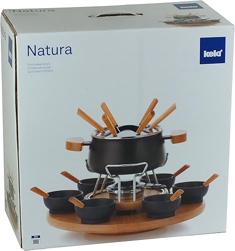 Miniatura 7 de kela Carrusel de fondue natural, 1 unidad (paquete de 1), marrónnegroplateado