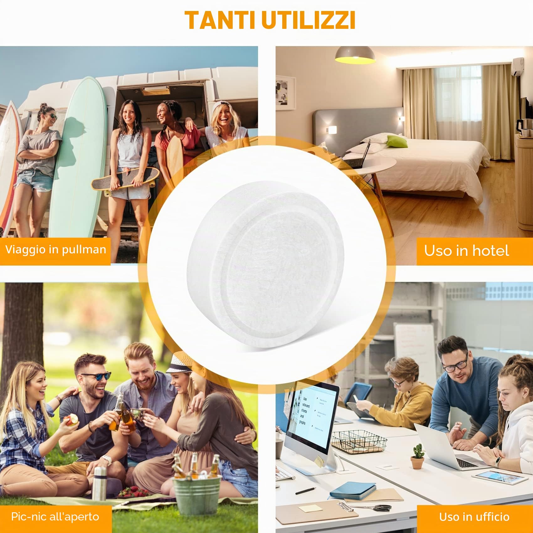 500 Asciugamani compressi USA e Getta in Cotone, Portatili Asciugamano compresso, Sport Struccante Salone di Bellezza Lavati Faccia salviettine detergenti per Viaggi, Escursionismo