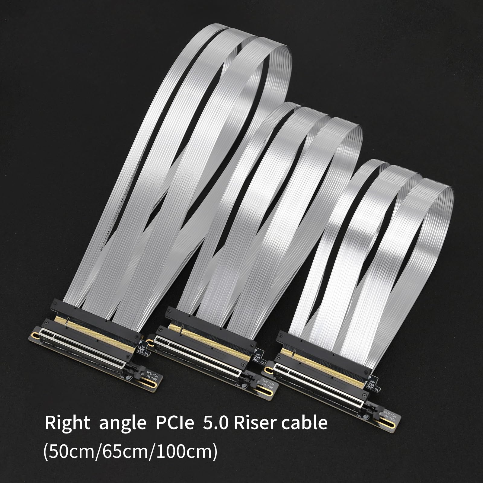 PCIe X16 GEN5 Riser kabel z pionowym uchwytem GPU PCIe 5.0 dla Future RTX5090 (biały wspornik)