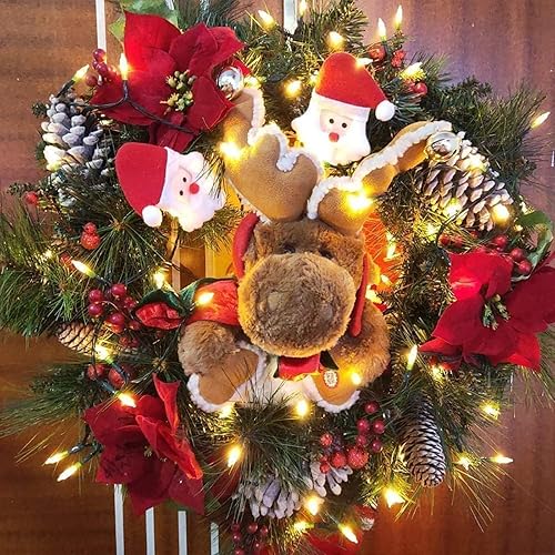 Miniatura 2 de Cadena de 200 luces LED de Navidad mejoradas de 66 pies para interiores y exteriores, luces impermeables para árbol de Navidad, certificación UL