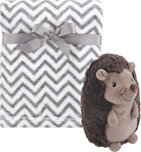 Hudson Baby Manta unisex de felpa para bebé con juguete, erizo, talla única disponible en Yaxa Venezuela