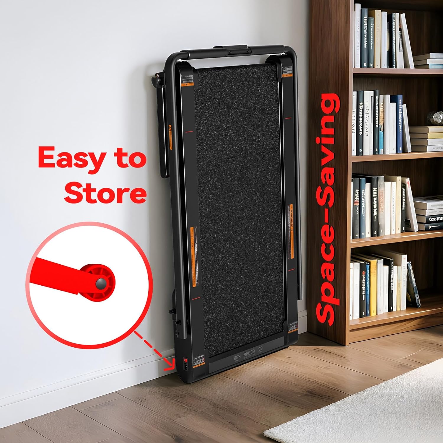 Lysole Folding Vibration Walking Pad Treadmill with Incline,4-in-1 Under Desk Treadmills for Home&Office,350LBS Capacity,0.3-7.5MPH Speed,LED Display,Portable Treadmill with APP