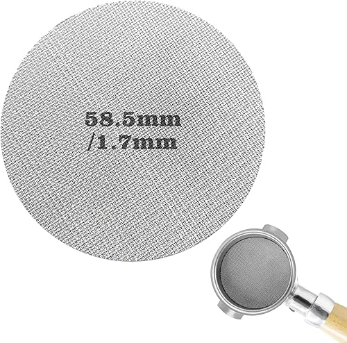 Pantalla de disco Espresso de 2.008in, grosor de 0.067in, finura de 150 m, placa de malla de filtro de café profesional de acero inoxidable, acero