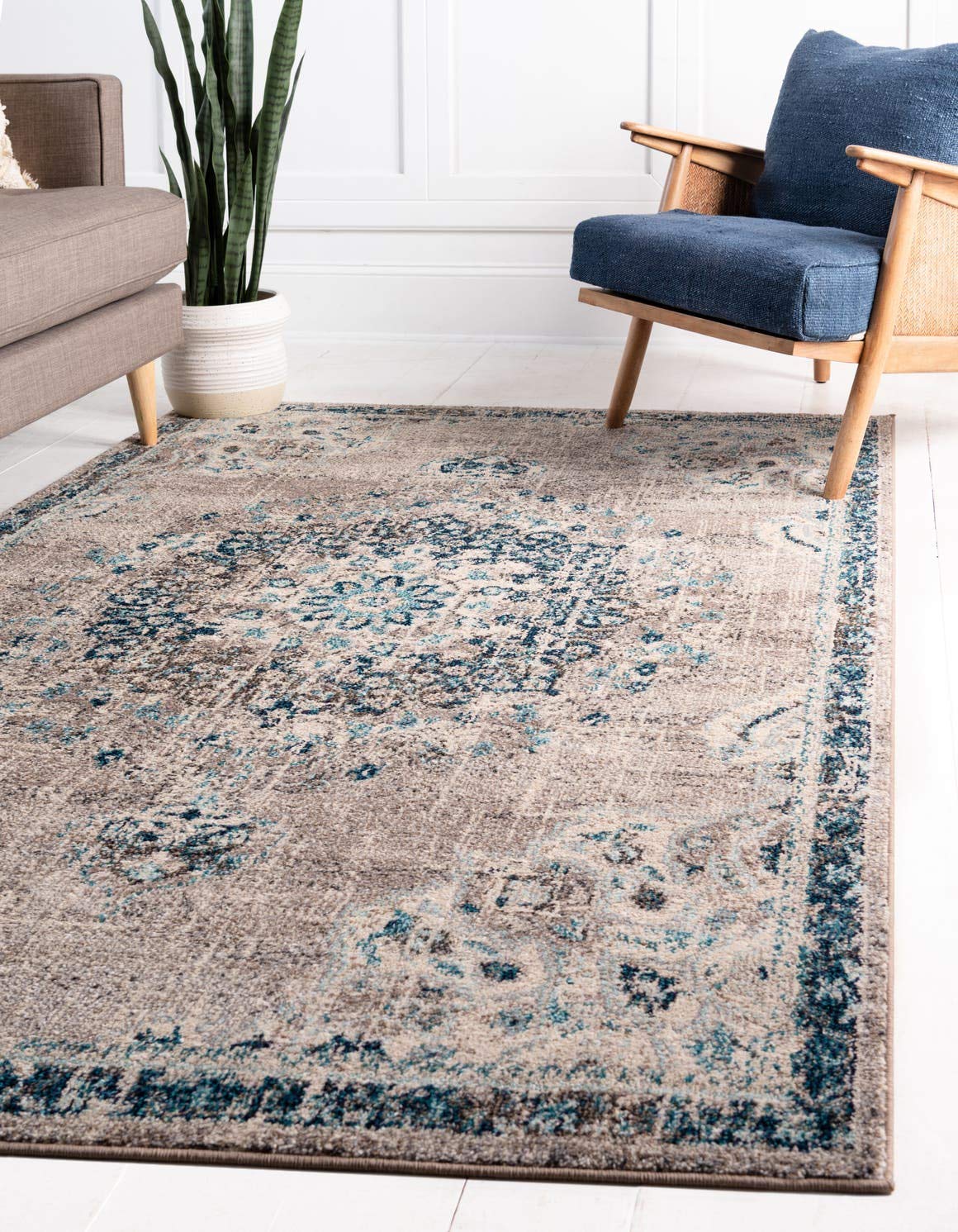 Unique Loom Penrose Läufer – Vintage-Stil, Elfenbeinfarben, 70 X 180 Cm, Maschinengewebt