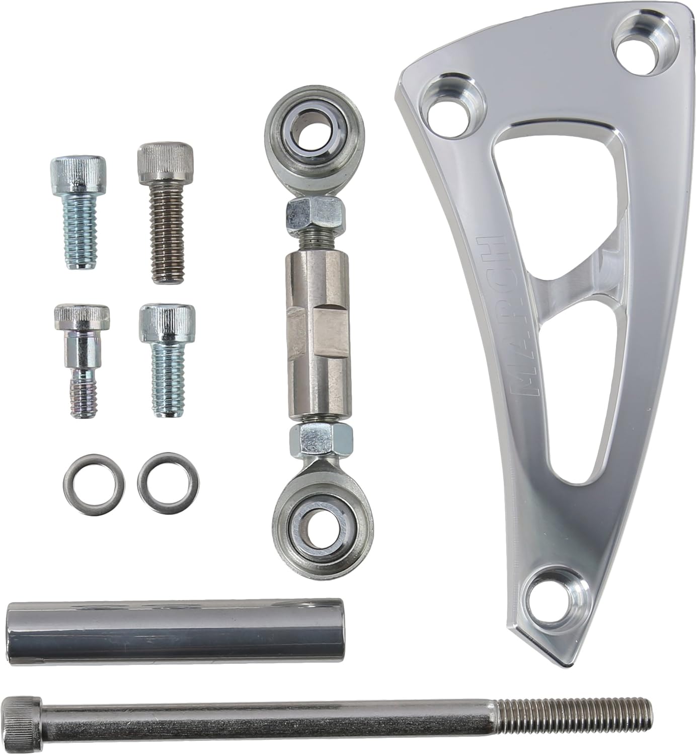 March Performance 20120 High Performance Clear Powdercoat Aluminum Ultra Alternator Bracket