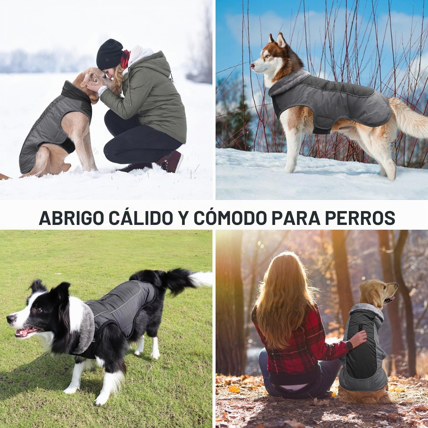 Idepet Chaqueta de Abrigo de Perro, Abrigo de Mascotas a Prueba de Agua, Traje de ensayo, Ropa de Perro a Prueba de Viento reflexiva para pequeños Perros Grandes Grandes Rojo Negro